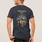 Bewaker van de Natie (Donkere modus) | Mannen Tri-Blend Shirt (Achterkant)