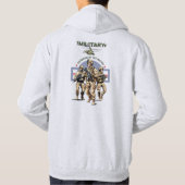 Bewaker van de natie | Heren Hoodie (Achterkant)