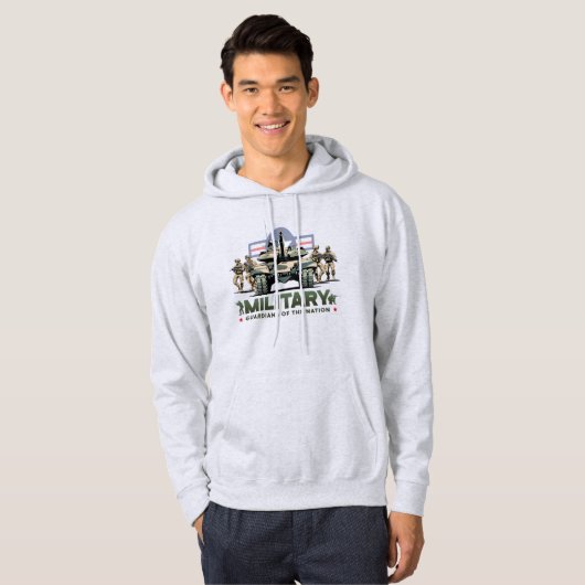 Bewaker van de Natie | Mannen Hoodie (Voorkant volledig)