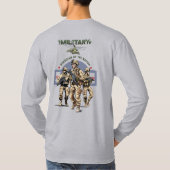 Bewaker van de natie | Mannen met lange mouwen T-shirt (Achterkant)