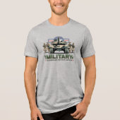Bewaker van de Natie | Mannen Tri-Blend Shirt (Voorkant)