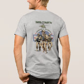 Bewaker van de Natie | Mannen Tri-Blend Shirt (Achterkant)