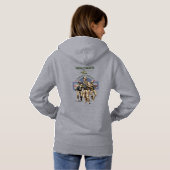 Bewaker van de Natie | Vrouwen Hoodie (Achterkant volledig)