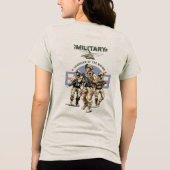 Bewaker van de Natie | Vrouwen Tri-Blend Shirt (Achterkant)