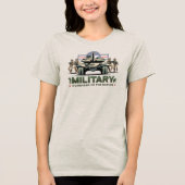 Bewaker van de Natie | Vrouwen Tri-Blend Shirt (Voorkant)