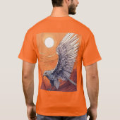 Bewaker van de Peaks: Majestic Golden Eagle T-shirt (Achterkant)