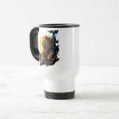 Bewaker van de Solaire Drempel – Leeuw van Balans Reisbeker (Voorkant links)