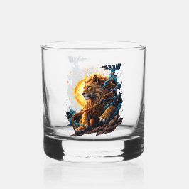 Bewaker van de Solaire Drempel – Leeuw van Balans Whisky Glas