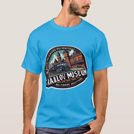 Bewaker van de Spoorwegen: B&O Museum, Baltimore T-shirt (Voorkant)