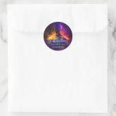 Bewaker van de Vrede | Lichtend Menselijk Wezen Ronde Sticker (Tas)