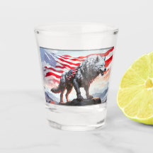 Bewaker van de vrijheid: de patriottische wolf
