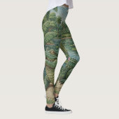 Bewaker van de wetlands: Geborduurde krokodil Leggings (Rechts)