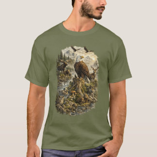 Bewaker van de Wildernis – Vintage Amerikaanse Zee T-shirt