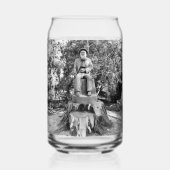 Bewaker van het bos blikvorm glas (Achterkant)