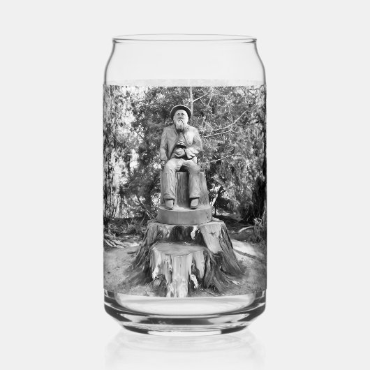 Bewaker van het bos blikvorm glas (Achterkant)