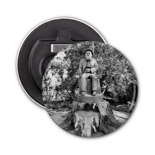 Bewaker van het bos button flesopener (Voorkant)