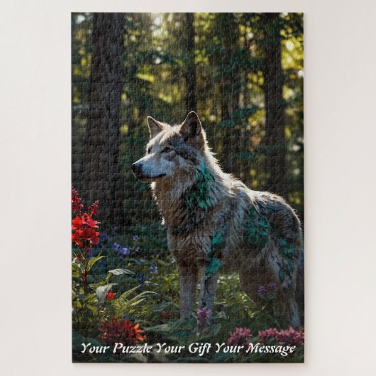 Bewaker van het bos: de geest van het wild legpuzzel (Verticaal)