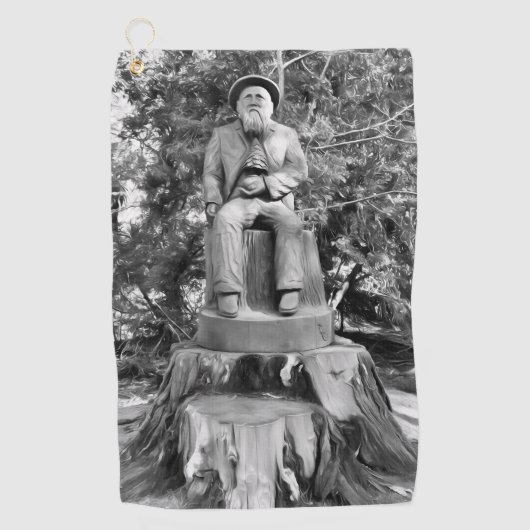 Bewaker van het bos golfhanddoek (Voorkant)