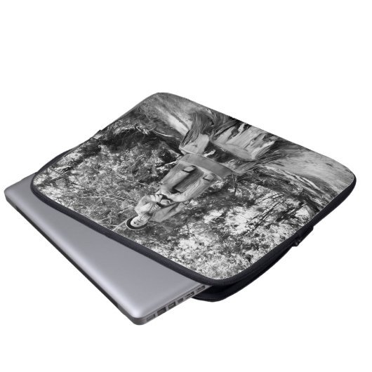 Bewaker van het bos laptop sleeve (Voorkant onderkant)