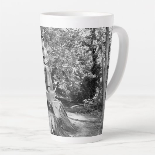 Bewaker van het bos latte mok (Rechterhoek)