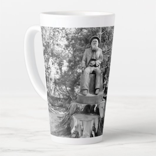 Bewaker van het bos latte mok (Linkerhoek)