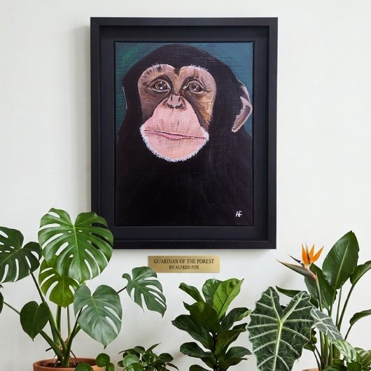 Bewaker van het bos Schilderij van Alfred Fox Canvas Afdruk
