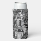 Bewaker van het bos seltzer blikjeskoeler (Seltzer Achterkant)