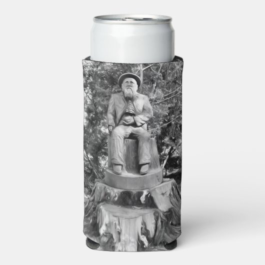 Bewaker van het bos seltzer blikjeskoeler (Seltzer Voorkant)