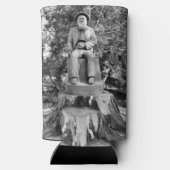 Bewaker van het bos seltzer blikjeskoeler (Achterkant)