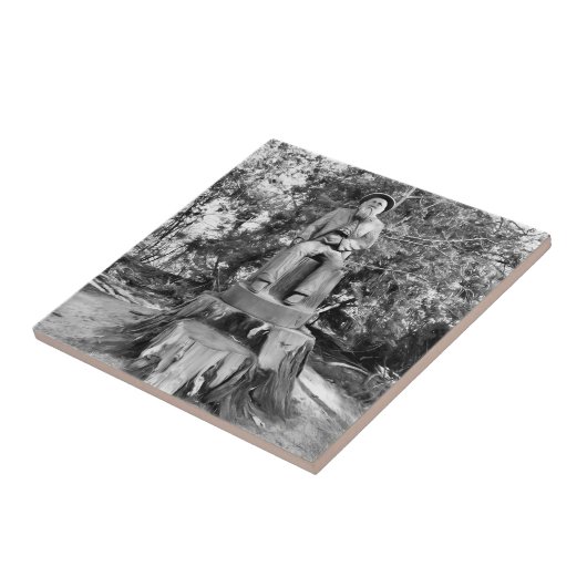 Bewaker van het bos tegeltje (Zijkant)