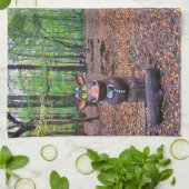 Bewaker van het bos theedoek (Gevouwen)