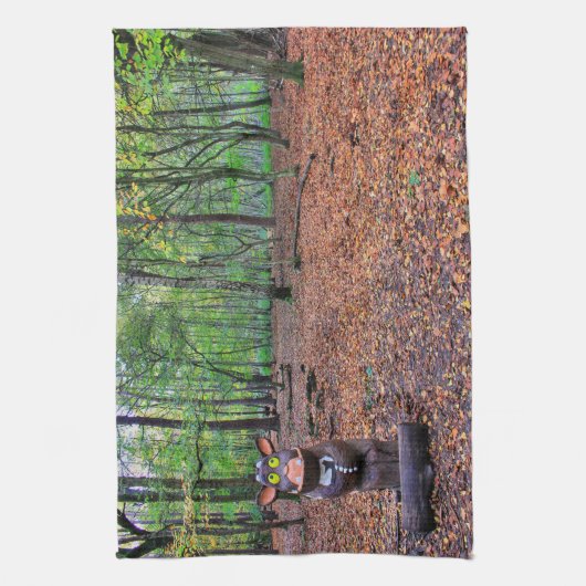 Bewaker van het bos theedoek (Verticaal)