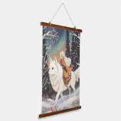 Bewaker van het Noorderlicht Hangend Wandkleed (Gebogen)