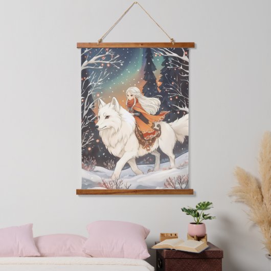 Bewaker van het Noorderlicht Hangend Wandkleed (Slaapkamer)