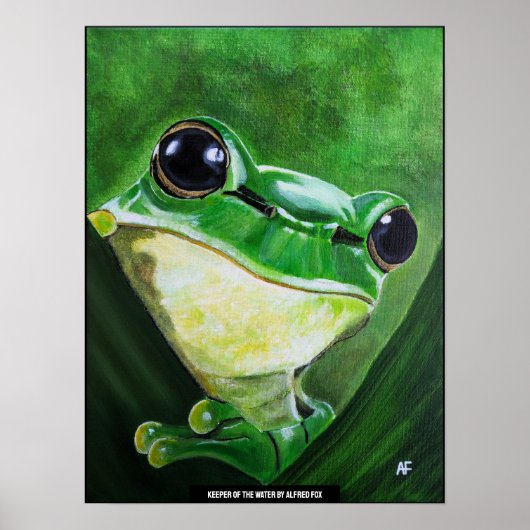 Bewaker van het Water Schilderij van Alfred Fox Poster (Voorkant)