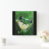 Bewaker van het Water Schilderij van Alfred Fox Vierkante Klok (Huis)