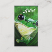 Bewaker van het Water Schilderij van Alfred Fox Visitekaartje (Voorkant)