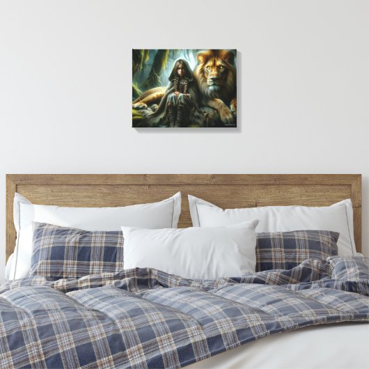 "Bewaker van het wild" Canvas Afdruk (Insitu (Slaapkamer))
