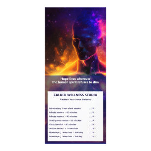 Bewaker van Vrede   Lichtend Mens Reclamekaart