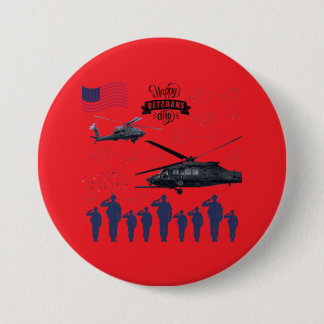 Bewakers van de vrijheid helder rood ronde button 7,6 cm