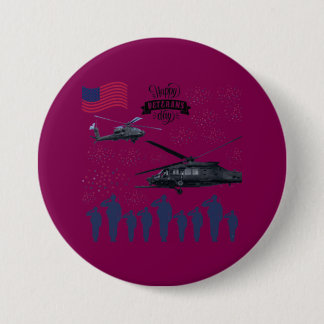 Bewakers van de vrijheid magenta ronde button 7,6 cm