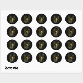 Bewakers van de Wildernis Ronde Sticker (Vel)