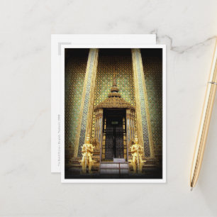 Bewakers Van Het Gouden Paleis Thailand Foto Briefkaart