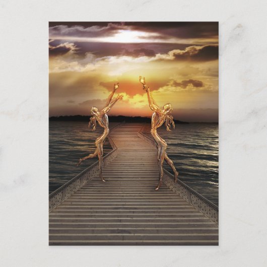 Bewakers van het licht briefkaart (Voorkant)