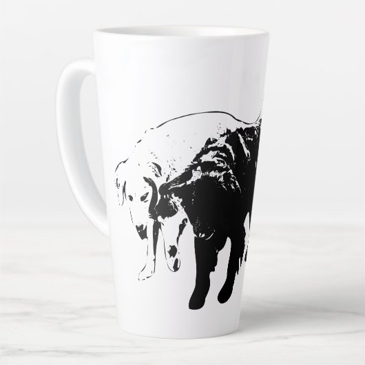 Bewakers van het Oktoberpad Latte Mok (Linkerhoek)
