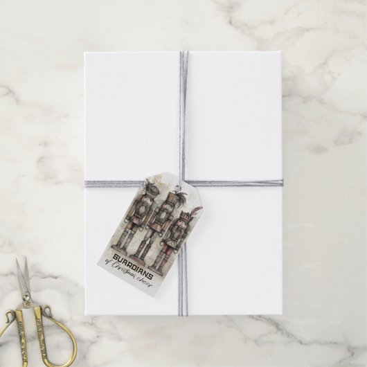 Bewakers van Kerstmis Nutcracker Cadeaubijschrift Cadeaulabel (Met Touw)