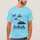 Bewakers van vrijheid blauw t-shirt (Voorkant)