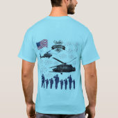 Bewakers van vrijheid blauw t-shirt (Achterkant)