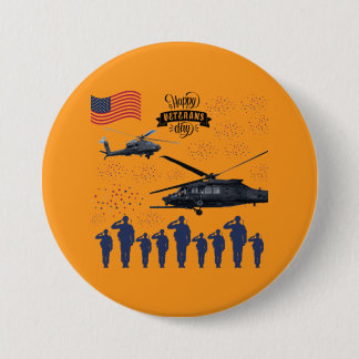 Bewakers van vrijheid oranje ronde button 7,6 cm