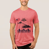 Bewakers van vrijheid rood Tri-Blend shirt (Voorkant)
